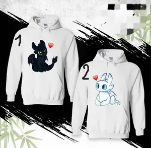 Toothless & Light Fury Couple Hoodie, Toothless And Light Fury Couple Sweater, How To Train Your Dragon Hoodie, Valentine Gift