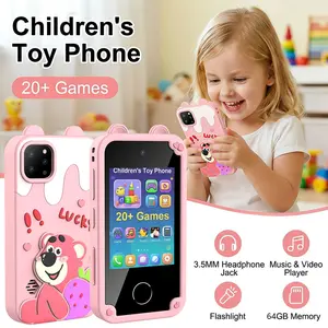 Smart Phone Toys for Children with a High-Definition Large Screen, Featuring Games, Photo And Video Recording, Music Playback, Storybooks, Drawing, Flashlight, And Habit Development, Suitable for Kids Aged 3-10, Perfect As Holiday Gifts