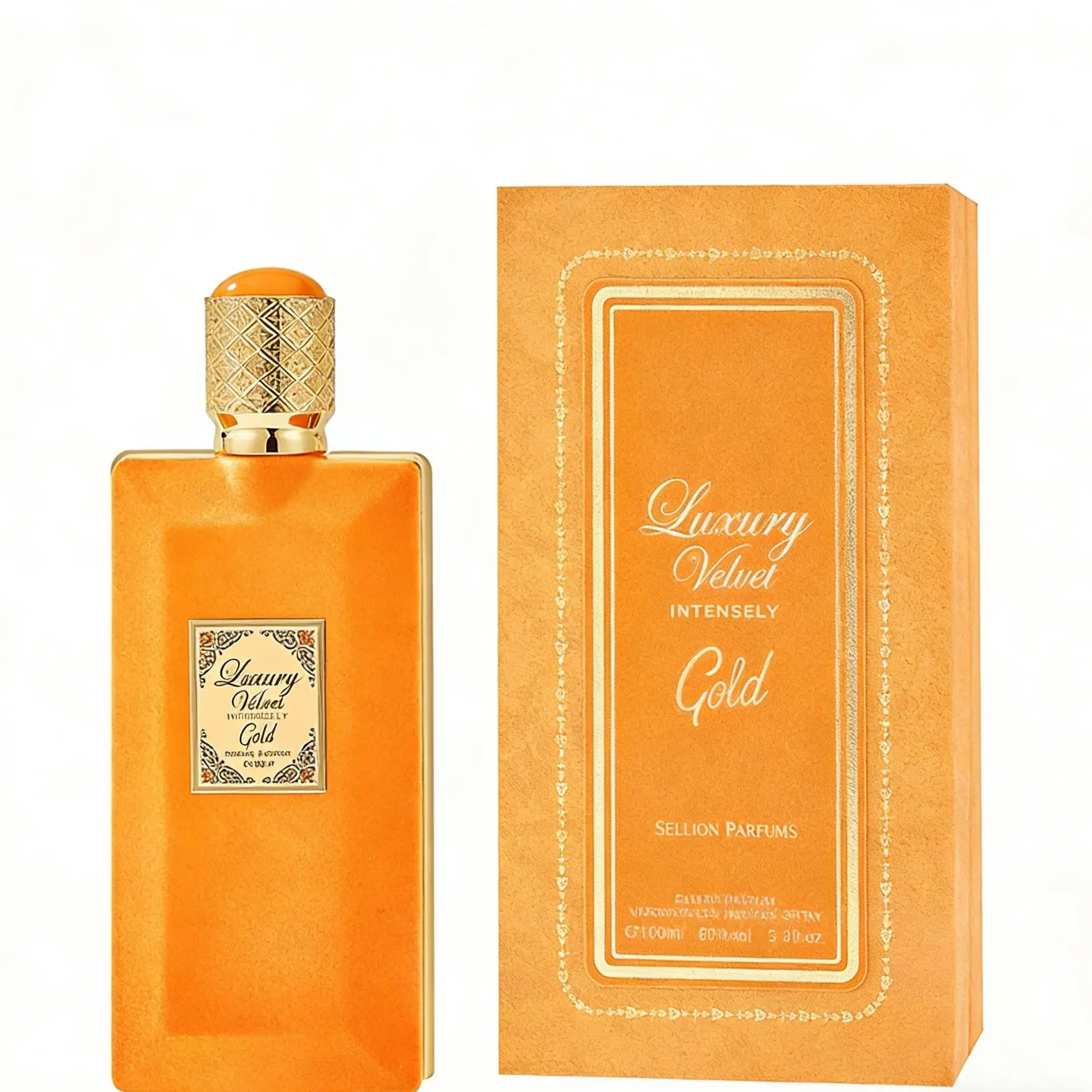 Intensely Gold Eau de Parfum, Unisex Luxury Velvet Oriental Floral Scent with Pheromones, Long-Lasting Liquid Bottle for Adults