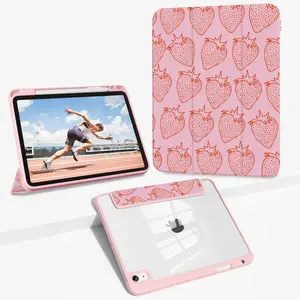 Case for iPad(A16) 11 Inch2025/ iPad 10th Generation 10.9 Inch2022,10th iPad protective case Z010-Strawberry [Acrylic - iPad 10th Generation]006-Y-10th-Z010