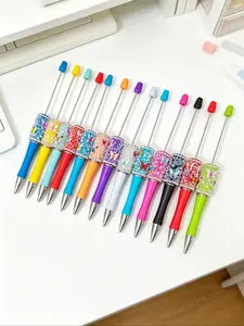 30-Piece Set of Shiny Butterfly Sequin Diamond-Studded Beaded Pens, Cute Stationery Accessories for School, Office, Desk Decoration, Gifting