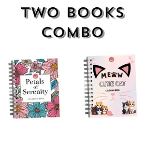 2 Adult Coloring Book Bundle-Choose two books to complete your bundle