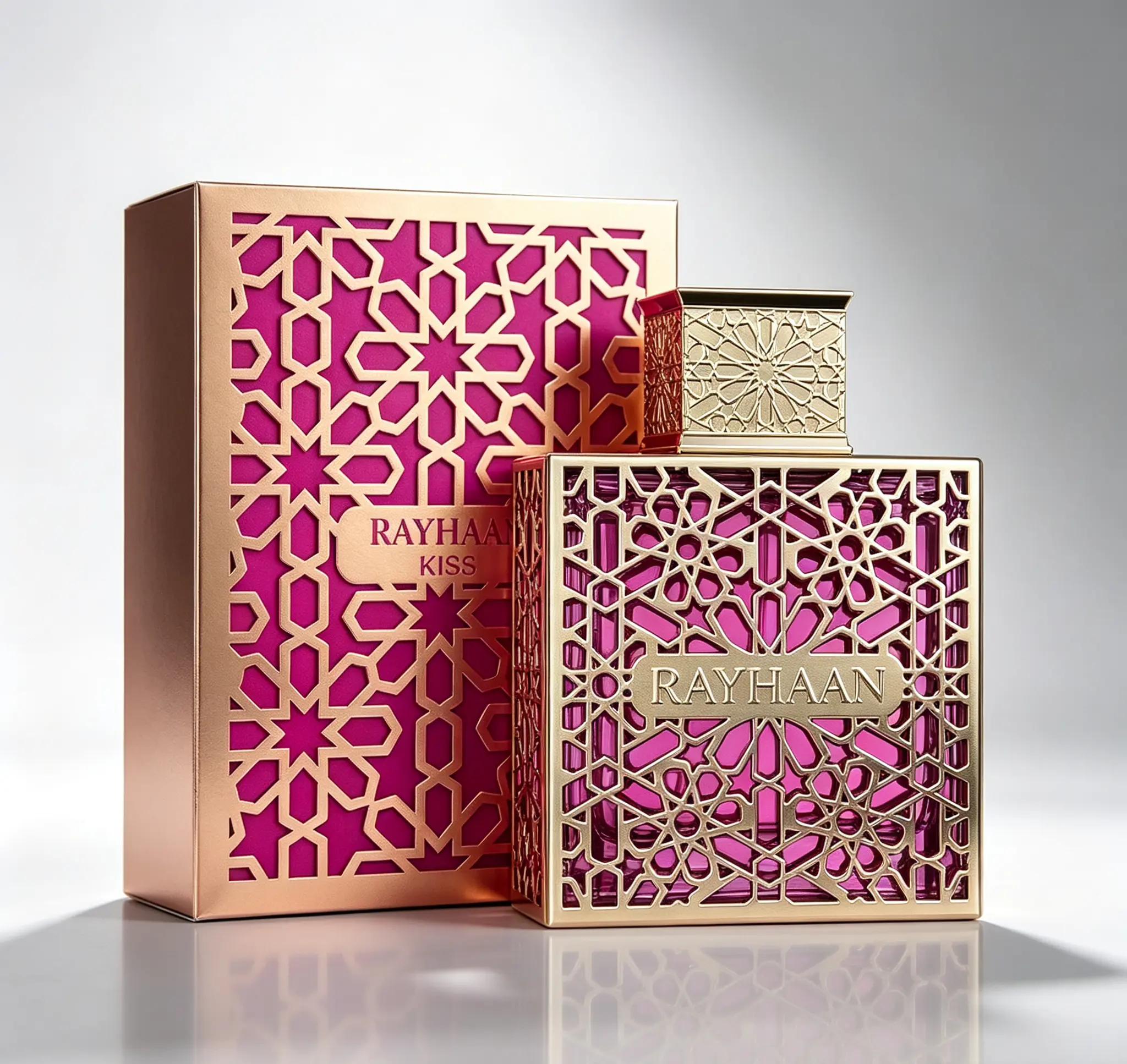 Rayhaan Kiss Women’s EDP Spray 3.4 Ounce 100ml｜Long‑Lasting Sweet Fruity Gourmand Floral Perfume｜Romantic Daily Wear Fragrance For Her