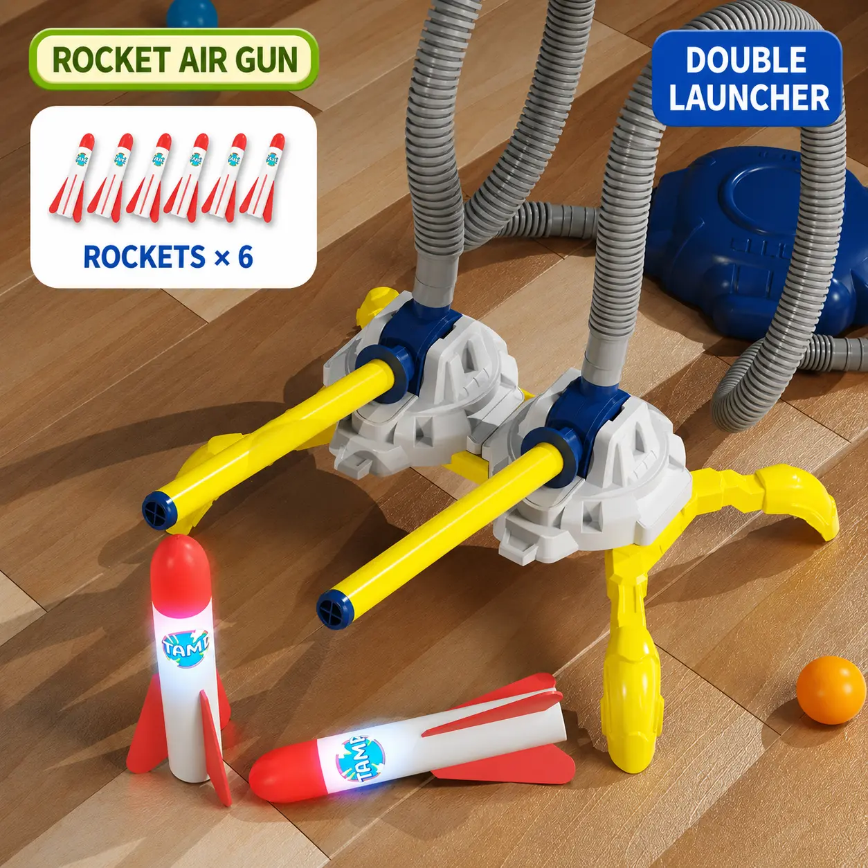 Rocket Cannon Toy for Kids - Interactive Outdoor Playset with Launchable Rockets and Fun Accessories - Perfect for Family Fun Days cool birthday stuff 4 in 1 activity epic gift spinner