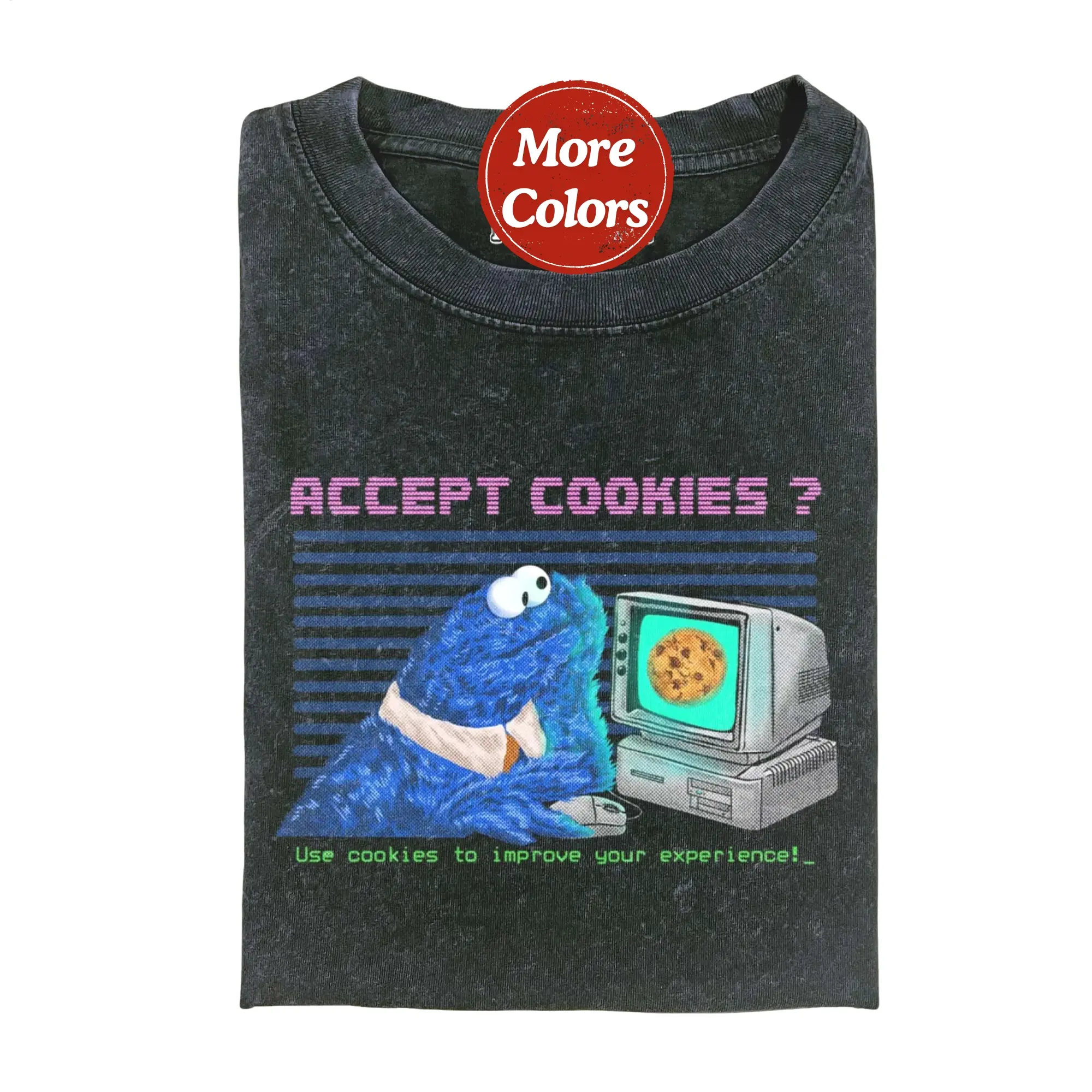 Cookie Monster Shirt, Movie Character Shirt, Cookie Monster Lovers Gift, Cotton Unisex T-shirt, Crew Neck, Size S- 3XL, Trending Clothings