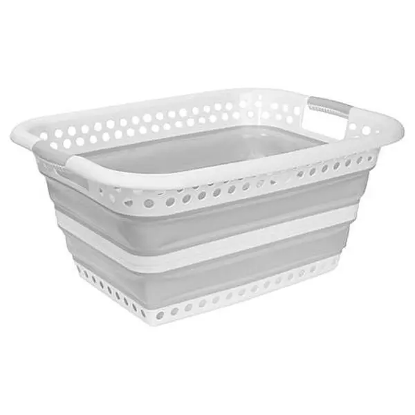 Joy Mangano Joy CleanBoss Collapsible Luxe & Sturdy Laundry Basket Joy Mangano Joy CleanBoss Collapsible Luxe & Sturdy Laundry Basket