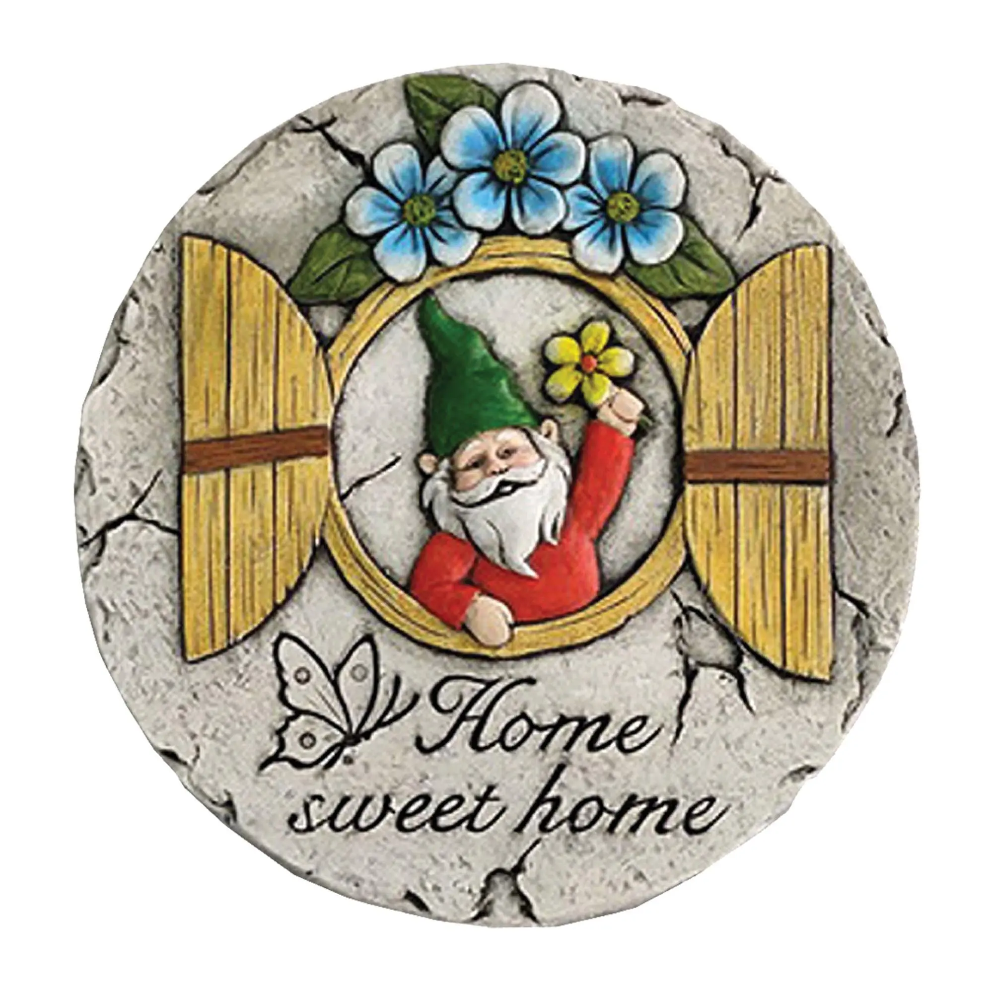 Santa's Workshop 10" Cement Gnome Stepping Stone