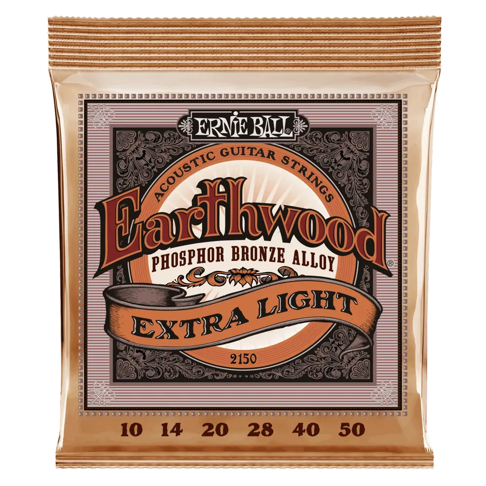 Ernie Ball 2150 Earthwood Extra Light Phosphor Bronze Acoustic Guitar Strings
