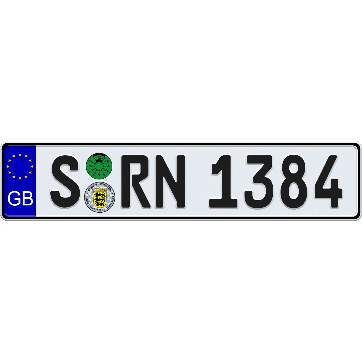 Home of Porsche - Stock EEC German Vanity   License Plate