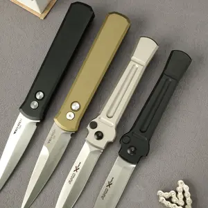 AK-C Outdoor Folding Knife, Pure Aluminum Handle, D2 High Hardness Steel, EDC Tool for Camping, Hiking, Fishing, and Driving, Men's Gift