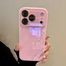 Blush Pink Glass Back iPhone Cover - Skin-Feel Soft TPU Bumper, Hard Back, Full Lens Protector, Cute Minimalist Stylish Shockproof Smartphone Case, Cute Phone Accessories for iPhone 18 Pro Max/17/17E/16 Plus/16/16E/16 Mini/15/14/13/12/11 Pro Max Plus/Air