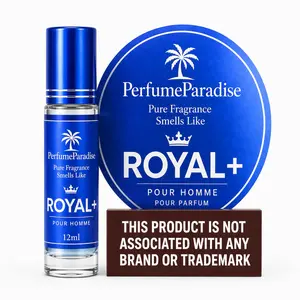 PERFUMEPARADISE Royal+ Roll-On Scent Oil – 12ml Alcohol-Free Long-Lasting Oil-Based Fragrance | Travel-Friendly Roller Bottle