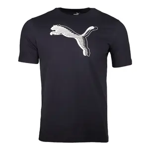 PUMA Mens Essentials Graphic Crew Neck Short Sleeve Casual Tops Casual - Blue