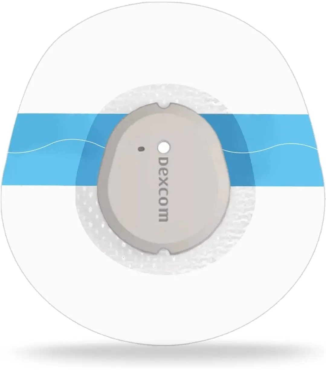 Clear CGM Overpatch for Dexcom G7 | 2.7" Center-Hole Adhesive Sensor Patch