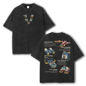 Voltes V T-Shirt, Vintage Washed Oversize Unisex Tee, Indie Card Game Inspired Streetwear tee unisex heavyweight cotton t-shirt washed vintage t-shirt Casual Graphic Menswear Top unisex streetwear merch Hoodie Print game lover graphic tee