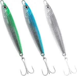 Fishing Jigs Jigging Spoon Saltwater Fishing Lure Casting Metal Spoon Surf Fishing Mackerel Striper Lures Stinger Bluefish Vertical  Jig