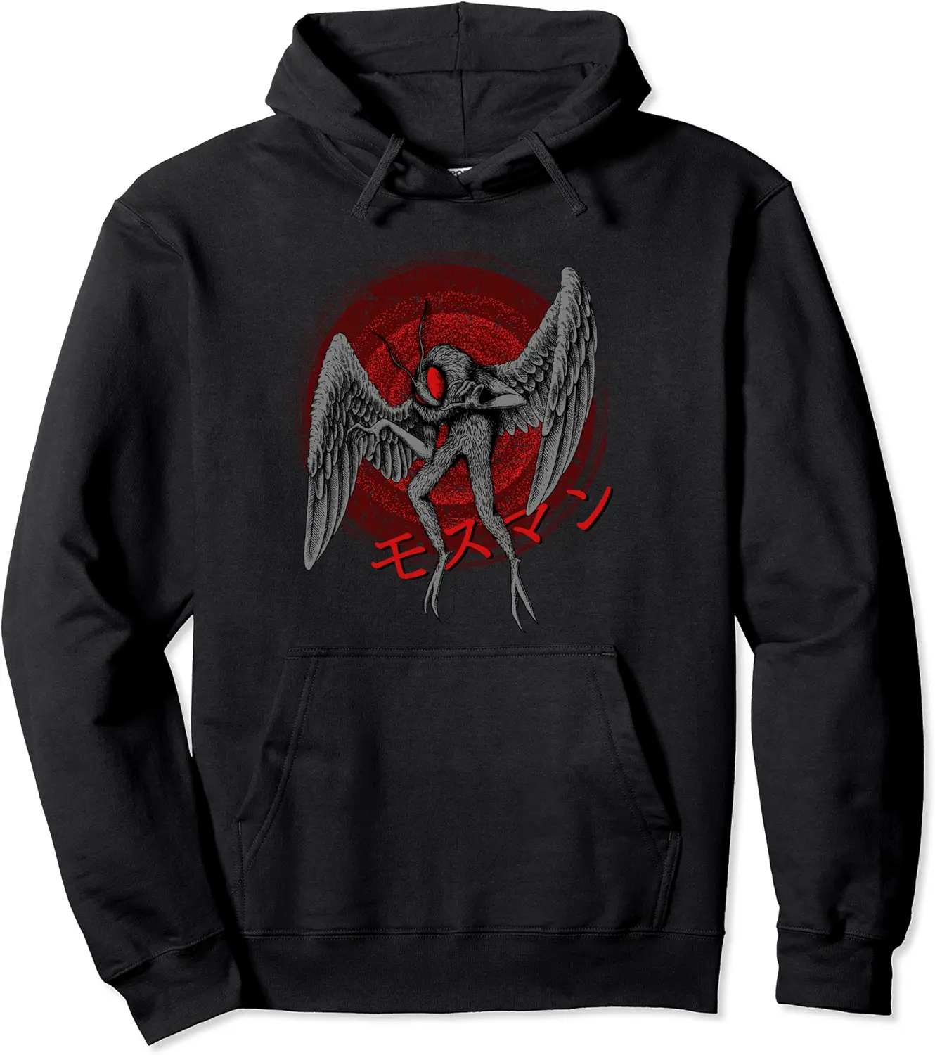 Mothman - Original Japanese Anime Manga Monster Cryptid Art Pullover Hoodie - Gabriellef Shop 59B08CC65PQ4