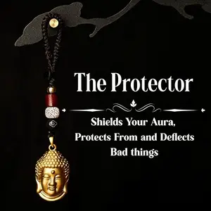 Buddha Keychain Pendant Car Charm, Lucky Protection Amulet for Men, Durable & Stylish Accessory, Perfect Gift Idea