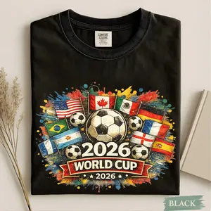 2026 Retro World Cup Shirt, Soccer Tournament Gift Tee, Usa Canada Mexico Footbaal Shirt, World Cup Game Day Shirt