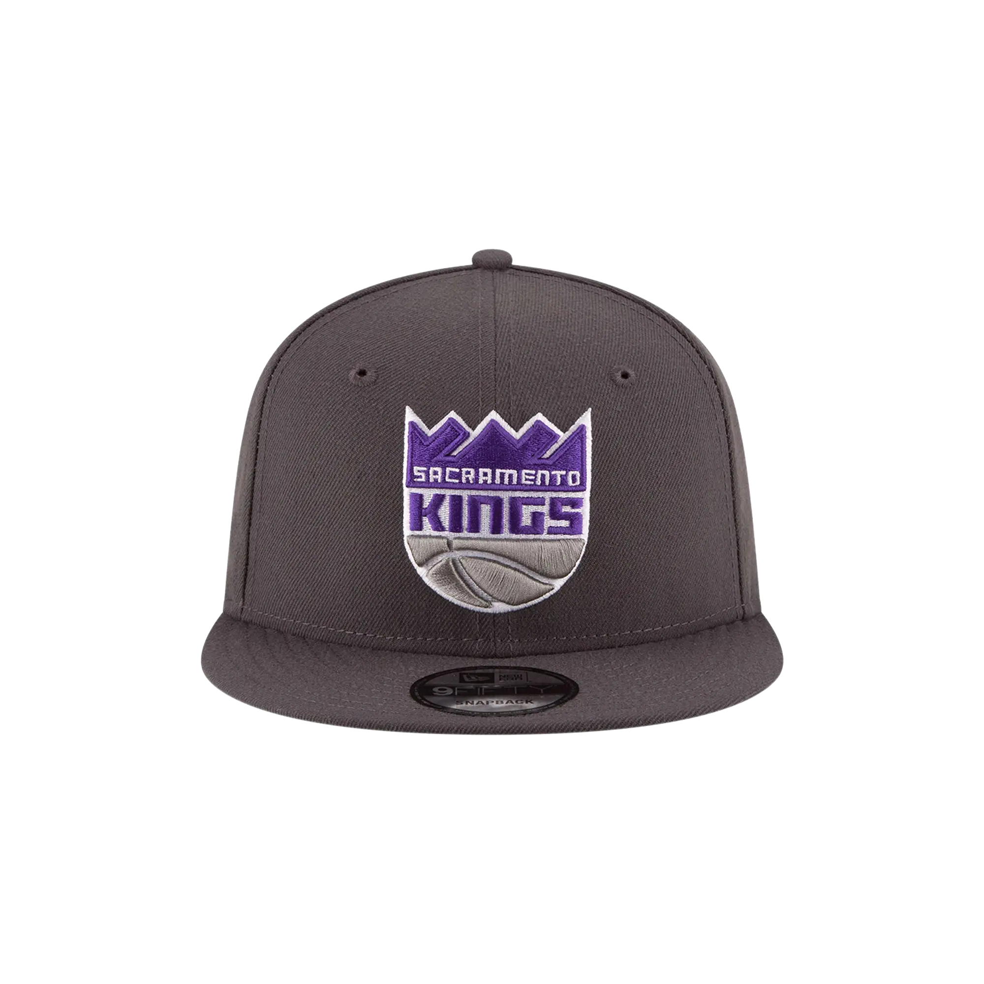 9FIFTY Sacramento Kings Snapback Hat "Dark Gray / White - Brim" NE1036