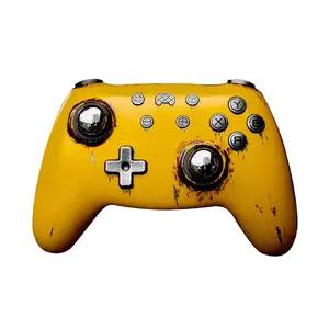 PB TAILS, Game Controller, Metal, CRUSH Series, TMR Joysticks, K-Sliver, Hand Craft, Retro, Wasteland Style, GameKer, RGB Customization,  Limited edition, Collection, Switch/NS2/PC, Wireless, Bluetooth, 1.5m cable, 2.4g dongle, 860mAh