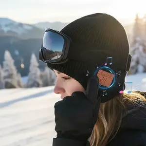 Wireless Beanie Hat Headphones, All-In-One Design for Skiing & Outdoor Activities, Ideal Tech Gift for Men & Women, Perfect for Christmas & Birthdays