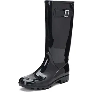Women's Tall Rain Boots Garden Boots Waterproof Wellington Rubber Boots