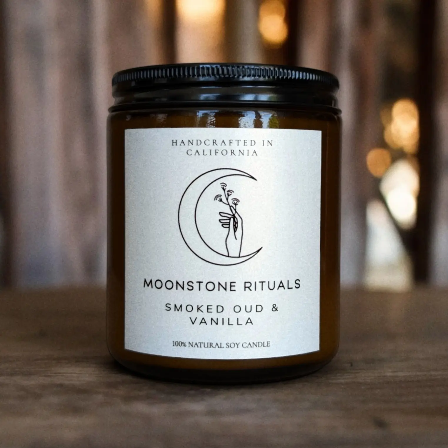 Smoked Oud & Vanilla - 100% Natural Soy Candle