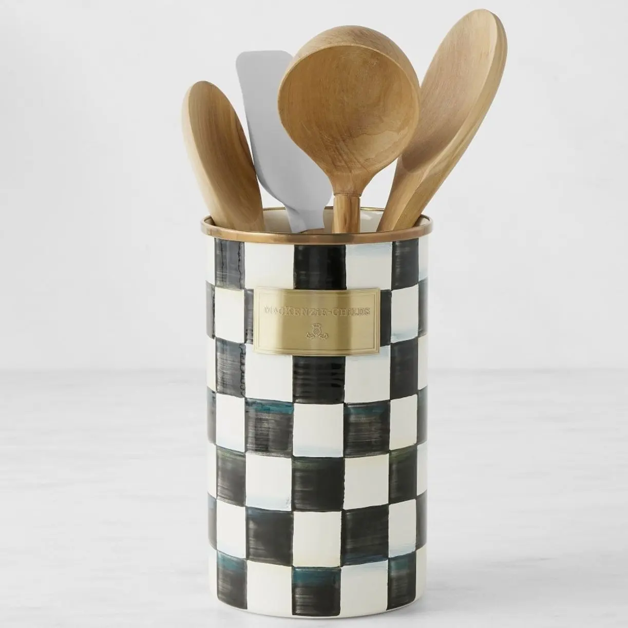 MacKenzie-Childs Courtly Check Utensil Holder