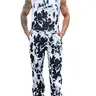OeyFnbmO Halloween Men‘s Cow Print Overalls Fall Animal Pants Winter Jumpsuit Bibs Coveralls Country Western Cowboy Outfits Farm Workwear Menswear Womenswear