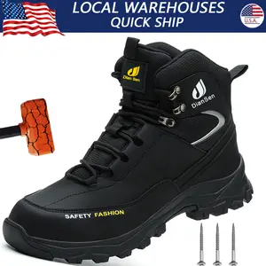 New Safety Boots Men Work Indestructible Shoes Sneakers Steel Toe Protective Boots Anti-smash Anti-puncture Work Tactical Boots new steel toe boots