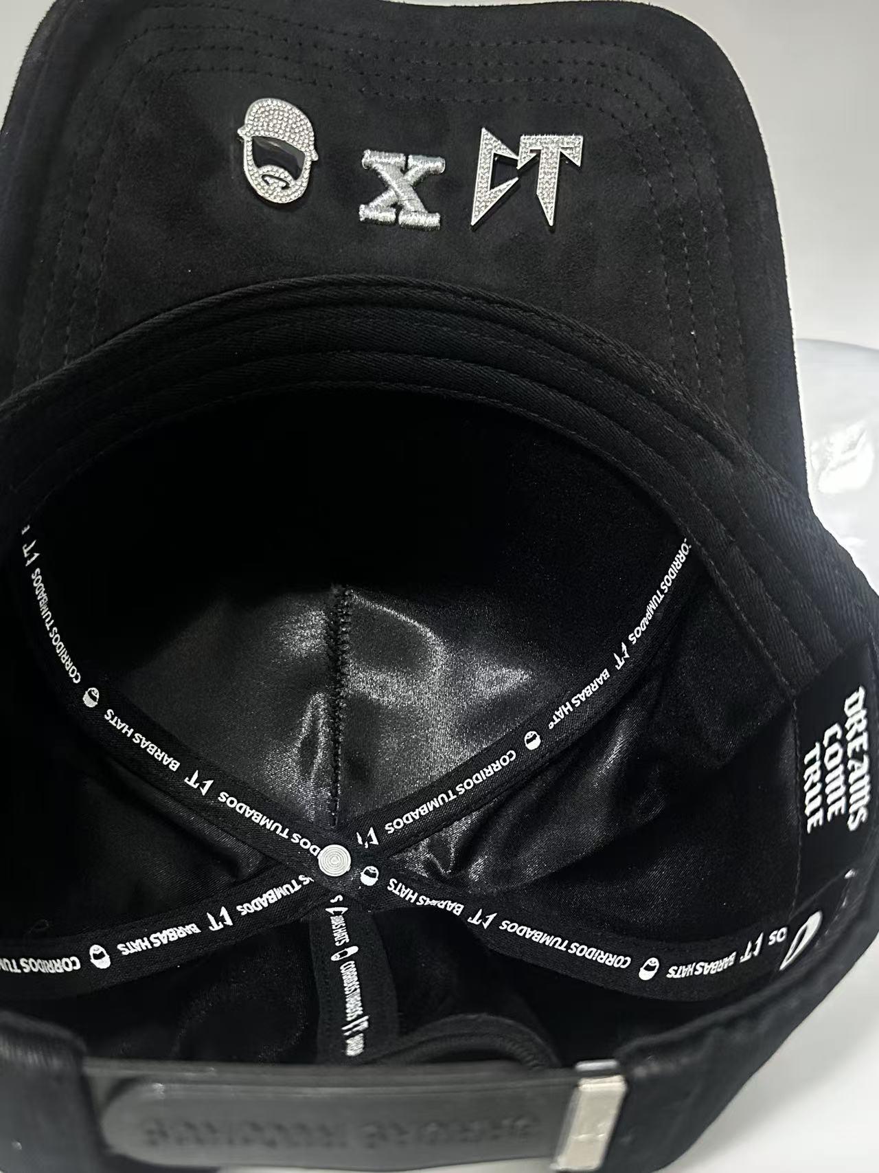 Rhinestone Star Moon Streetwear Snapback Hat - Black Embroidered Hip Hop Baseball Cap, Unisex Adjustable Urban Street Style Headwear