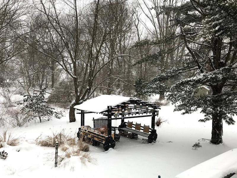 Contemporary Gazebo - Solid Kiln-Dried Wood, Galvanized Steel Roof, Two Over-sized Lounges, Outdoor Use, FSC Certified, Easy Assembly