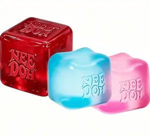 Elastic Ice Cube Squeeze Toy Anxiety Relief Daily Play   NeeDoh Nice