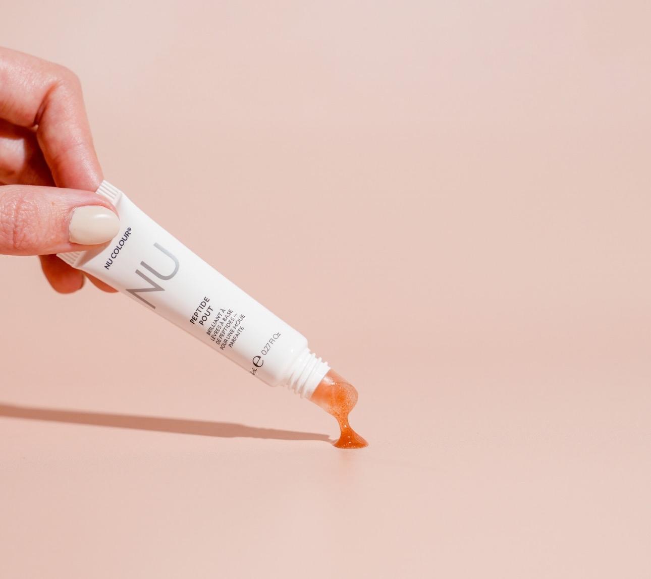 Nu Colour Peptide Pout Lip Plumping Gloss - Makeup Cosmetic Waterproof Volume