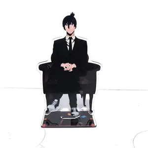 Anime Chainsaw Man 15cm Acrylic Standing Figure Model Makima Power Aki Angel Reze Denji Desktop Bookshelf Decoration Fan Gift