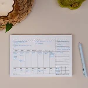 Weekly Planner Notepad – Task Tracker Pad