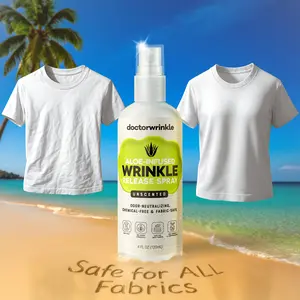 doctorwrinkle  Household  laundry 	 Wrinkle Release Spray  Fabric Spray Clothing Care Spray Laundry Spray Odor Neutralizer Travel Size Wrinkle Spray Fabric Refresher Non-Iron Spray