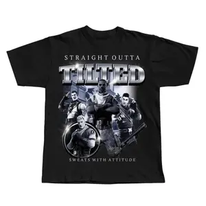 [100% Cotton]Straight Outta Tilted NWA Shirt, Funny shirt, Bootleg rap tee shirt, Oldschool rap tee, Vintage graphic tee, Meme shirt, Funny gift idea full size
