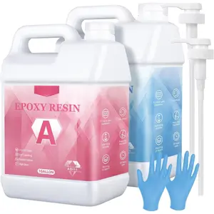 Epoxy  2 Gallon -  Clear Art  Kit - No Yellowing, No Bubble, Easy to Use for Casting, Coating, Art, Craft,  Making, Woodworking, Countertop