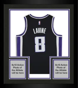 Framed Zach Lavine Sacramento Kings Autographed Black Nike 2023-24 Icon Swingmna Jersey - Fanatics Authentic Certified