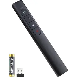 Presenter Remote, Presentation Clicker with Hyperlink & Volume Remote Control PowerPoint Office Presentation Clicker for Keynote/PPT//PC/Laptop( Included)