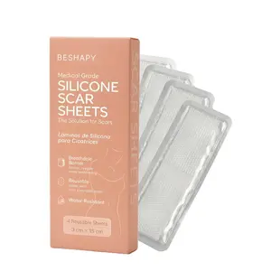 Silicone Scar Sheets | 4 Reusable 3cm x 15cm Pads | Skin Smoothing & Protection