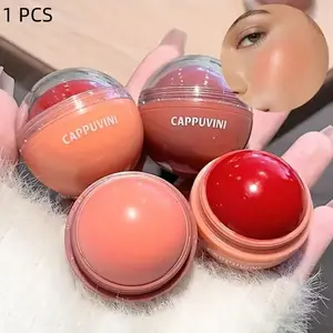 Multi-functional 6-color blush ball, with natural and soft colors, enhances highlights, smooth contouring, long-lasting Glow Flawless makeup effect, Blend, perfectly enhances skin tone, easily creates a look suitable for anyone
