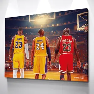 Lebron James, Kobe Bryant &amp; Michael Jordan - Legends Premium Set ,Basketball Printed, Basketball Poster Motivation Poster ( UNFRAMED )
