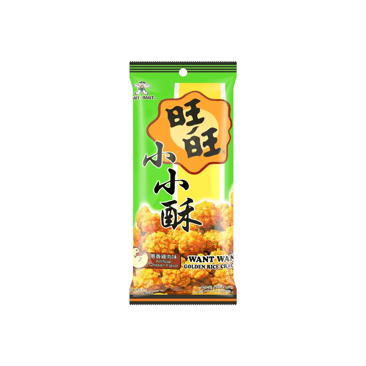 WANT WANT Natural Farm Rice Crackers 60g WANT WANT Natural Farm Rice Crackers 60g