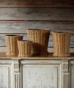 Poly Weave Field Flower Buckets