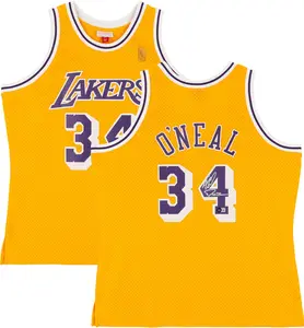 Shaquille O'Neal Los Angeles Lakers Autographed Gold Mitchell & Ness 1996-97 Swingman Jersey with "Diesel" Inscription - Fanatics Authentic Certified