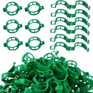 Plant Support Clips, 100 Pcs Tomato Clips, Plastic Trellis Clips, Grape Vine Tomato Vine Vegetables Plants Garden Support Clips to Grow Upright Makes Plants Healthier