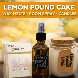 Lemon pound cake candles